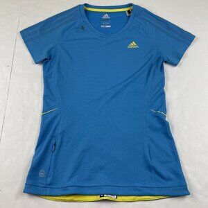 Adidas Climacool Supernova Active Shirt Women's S Blue Short-Sleeve Media Pocket